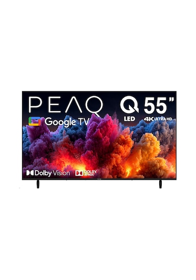 PEAQ 55Q80 55" 139 Ekran Dahili Uydu Alıcı Google 4K Ultra HD QLED TV