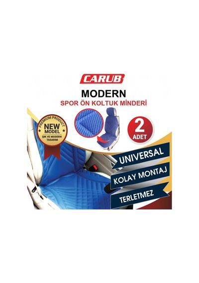 Carub Koltuk Minderi Modern Spor Mavi 2 Li Br4818105