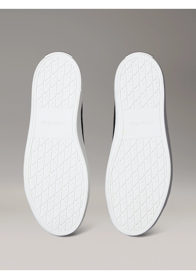 Calvin Klein Vulc Bağcıklı Deri Ve Hareli Kadın Siyah Sneaker Hw0hw02747-0gk Siyah