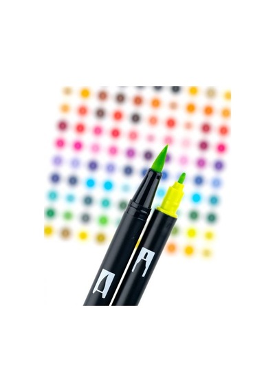 Tombow Abt Dual Brush Pen Grafik Kalemi 10'lu Set - Bright Parla