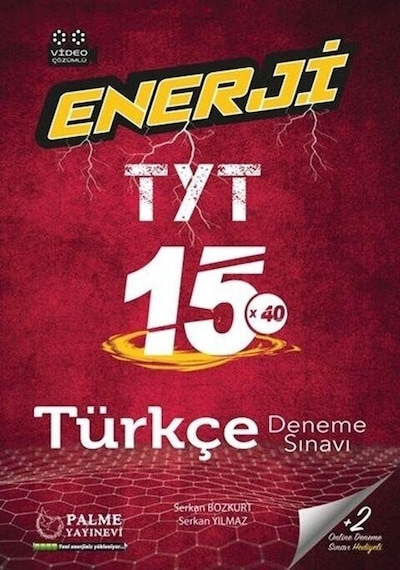 Palme Yayınları Tyt Türkçe 15 Deneme Sınavı