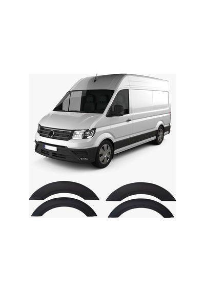 Volkswagen Crafter 2018 Ve Sonrası Uyumlu Çamurluk Dodik Seti 4 Parça Abs Mat Siyah