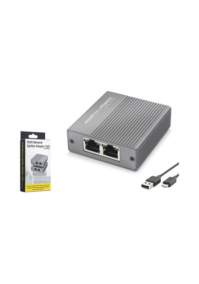 Hadron Hdx1413 Gigabit Ethernet Switch 4 Port Type C Güç Girişli Gri