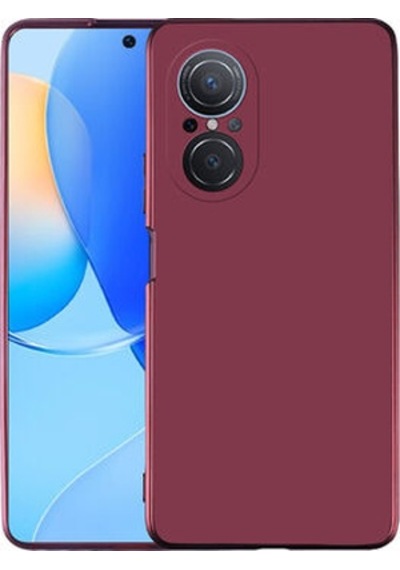 Huawei Nova 9 Se Kılıf Esnek Yapılı İnce Slim Silikon Kapak Ryc/premier Bordo