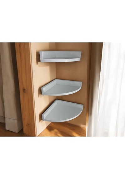 3'lü Üçgen Köşe Raf 31 X 26 X 23 Çok Renkli