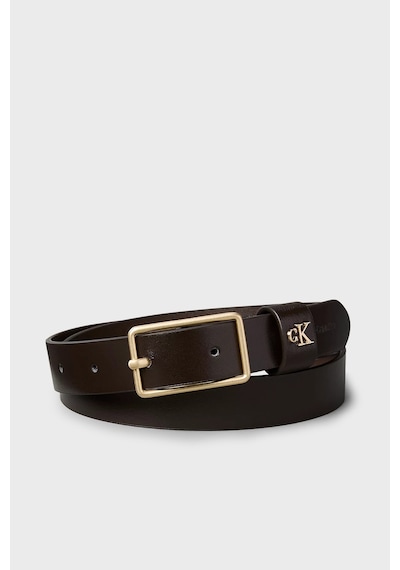Calvin Klein Deri Logolu Kemer Lv04f7050gbal Bayan Kemer Lv04f7050g Bal Kahve