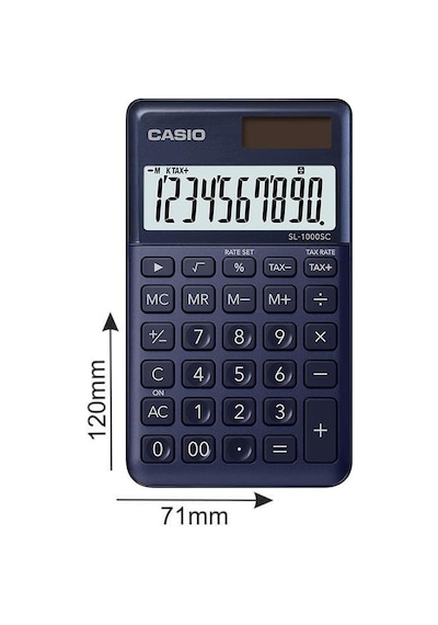 Casio Sl-1000sc-ny Cep Tipi 10 Hane Lacivert Hesap Makinesi Genel