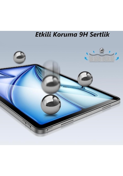Apple Uyumlu iPad Air 13 İnç Ekran Koruyucu Nano Şeffaf 2024