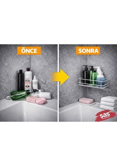 Yapışkanlı Duş Rafı, Delmeden Montaj Banyo Rafı, Paslanmaz Şampuanlık Organizer, Güçlü Yapışkanlı Duvar Ra Diğer