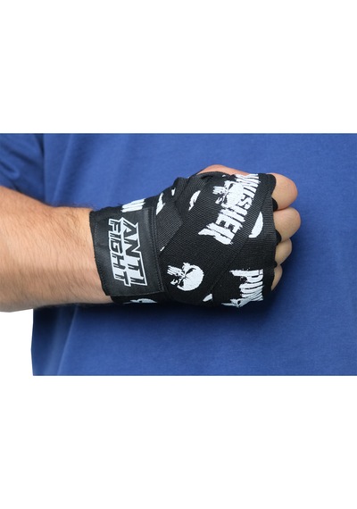 Punisher 5 Metre Siyah Boks Bandajı Çok Renkli