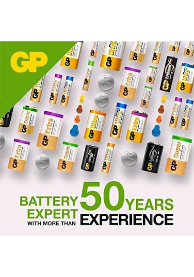 Gp Batteries Gp476a Süper Alkalin 476a/px28a/a544/4lr44 Boy Pil, 6 Volt, Tekli Kart