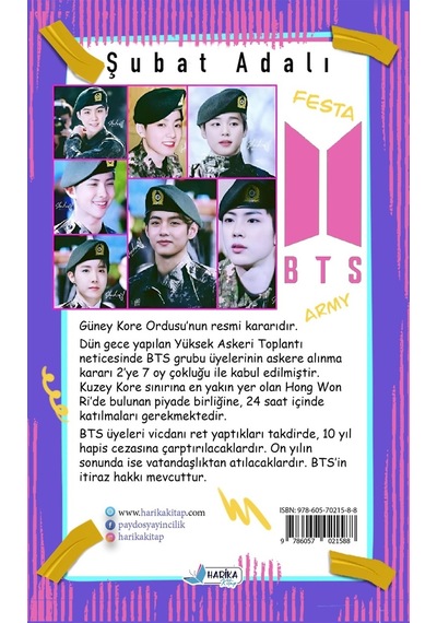 BTS Askerde - Şubat Adalı - Harika Kitap