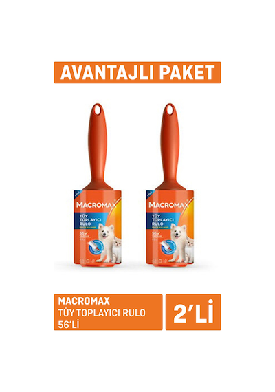 Macromax Tüy Toplayıcı Rulo 2 X 56'lı 2 Adet Diğer