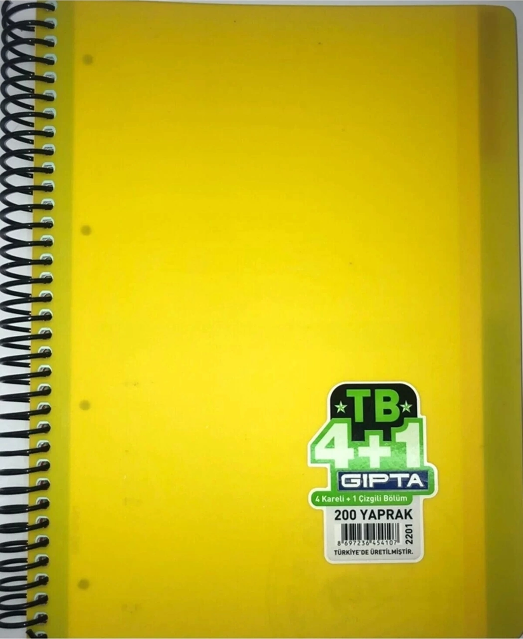 Tb Spiral Seperatörlü Pp Kapak A4 200 Yaprak 4+1