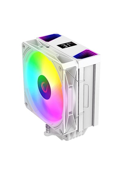 Rampage Octagon C70 Beyaz 63cfm 12cm Argb Sıcaklık Göstergeli Am5/lga1700 Uyumlu Hava Soğutmalı Cpu Fan