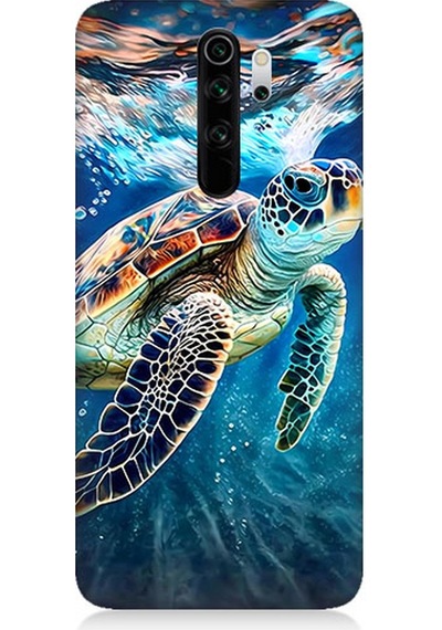 Xiaomi Redmi Note 8 Pro Uyumlu Silikon Kılıf Deniz Kaplumbağası