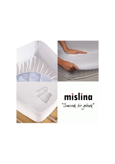 Mislina Home 120X200 Beyaz Fitted Sıvı Geçirmez Alez Mislina Home 120X200 Beyaz Fitted Sıvı Geçirmez Alez