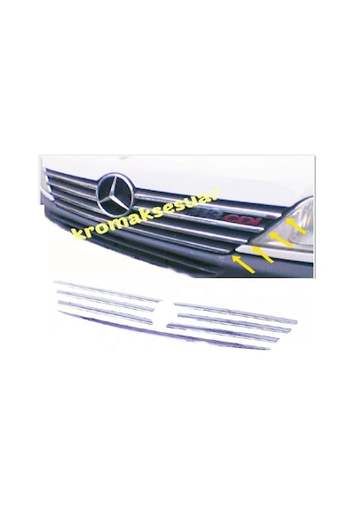 Ebal Otomotiv Mercedes Sprinter W901 Krom Ön Panjur 7 prç. 2001-2003 P. Çelik