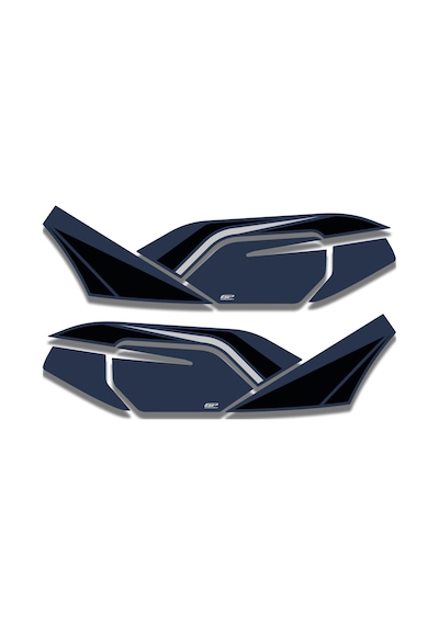 Gp Kompozit Honda Pcx 125 / 150 2021-2024 Uyumlu Yan Alt Ayak Pad Mavi