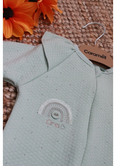 Caramell Barbosa Kız Bebek Şık 2'li Bebek Tulumu 0-3 Ay /3-6 Ay Patikli & 6-9 Ay/ 9-12 Ay Patiksiz Kışlık Yeşil Caramell Barbosa Kız Bebek Şık 2'li Bebek Tulumu 0-3 Ay /3-6 Ay Patikli & 6-9 Ay/ 9-12 Ay Patiksiz Kışlık Yeşil