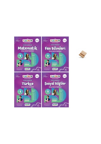 Okyanus 7. Sınıf Matematik Fen Türkçe Ve Sosyal 4lü Set Haftalık Süreç Fasikülleri + Telefon Standı