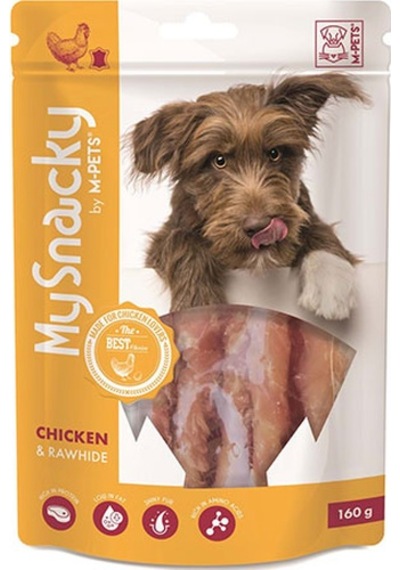 M-pets Tavuklu Ve Sığır Derisi Sargılı Köpek Ödül Maması 160 Gr 244-30004.02