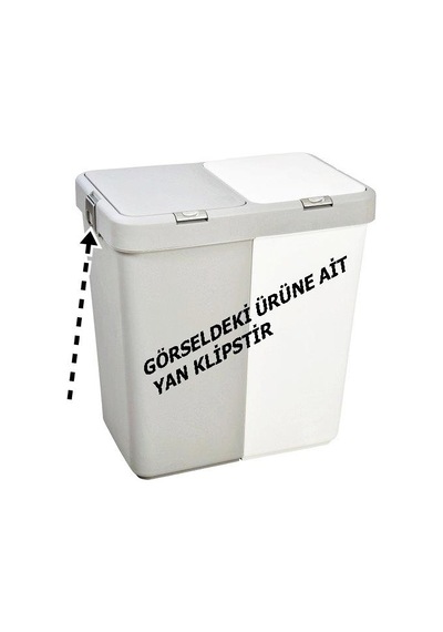Motek Çamaşır Sepeti Çöp Kovası Yedek Yan Klips 40-80 Litre Uyuml Diğer