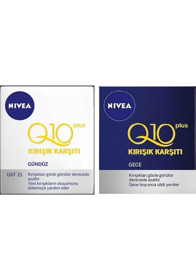 Nivea Visage Q10 Plus   Gündüz Bakım Kremi 50 ML + Gece Bakım Kremi 50 ML