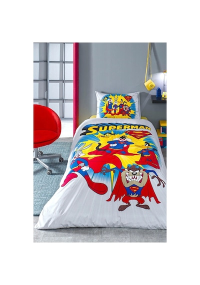 Özdilek Looney Tunes Superman Tek Kişilik Lisanslı Çocuk Nevresim