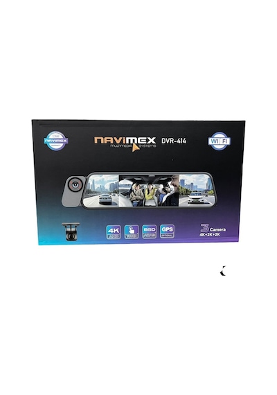 Navimex Dvr-414 Tam Profesyonel Wıfı Gece Goruslu 3 Kameralı Aynalık Kayıt Cıhazı 9"