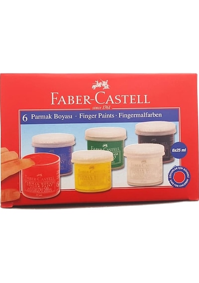 Faber-Castell Parmak Boyası 25Ml. 6 Renk