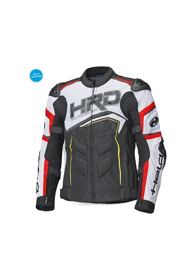 Held Safer Srx Sport Korumalı Motosiklet Montu Siyah Beyaz Kırmızı