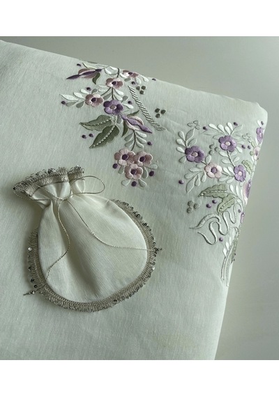 Flower Garden İpek Seccade - Lila