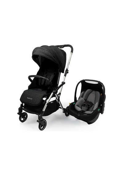 Kanz Marcus Kolay Katlanabilen Kabin Travel Sistem Bebek Arabası Raisin Black