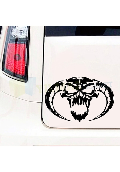 Masters Of Hardcore Skull Kuru Kafa Oto Sticker 1 Çift Yapıştırma
