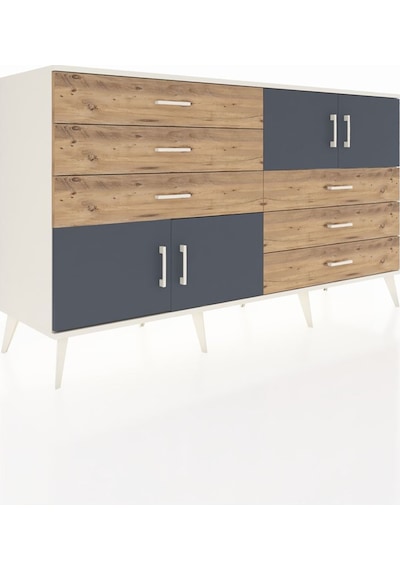 Hyperion Konsol 2 Raflı 6 Çekmeceli 4 Kapaklı 176x44x99 Aytaşı-antrasit/çam Aytası/antrasıt - Aytası Hyperion Konsol 2 Raflı 6 Çekmeceli 4 Kapaklı 176x44x99 Aytaşı-antrasit/çam Aytası/antrasıt - Aytası