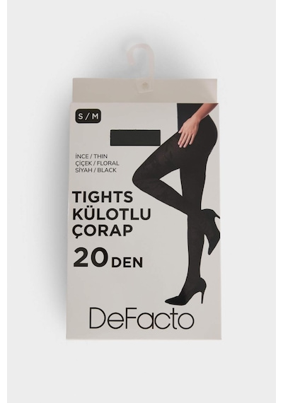 Defacto Kadın 20 Denye Külotlu Çorap G5356axnsbk27 Siyah-bk27