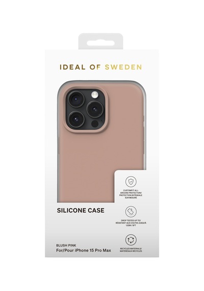 Silicone Case Apple Uyumlu iPhone 15 Pro Max Blush Pink Pembe