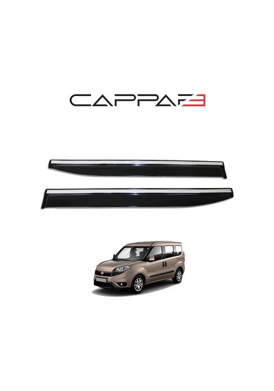 Fiat Doblo 2015-2022 Yıl Aralığı Uyumlu Cam Rüzgarlığı Kromlu 4 Parça