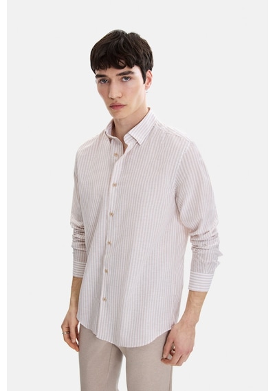 Backandbond Bej Regular Fit Modern Gömlek