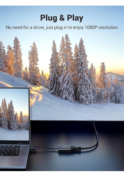 Ugreen Hdmı Vga Kablo Adaptörü 1080p Üzerinde Hdtv Aktif Ses Aktarımı Konverterkabel Pc Laptop İçin, Chromebook, Raspberry Pi 40248 Sku: Smg8690010054463