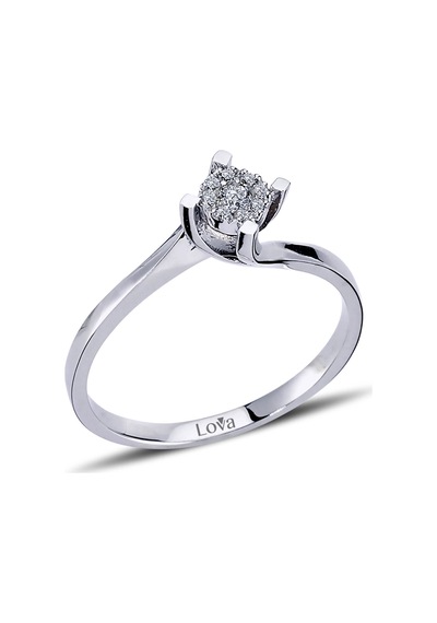 Lova 0,30 Karat Tektaş Görünümlü Pırlanta Yüzük - 1020173