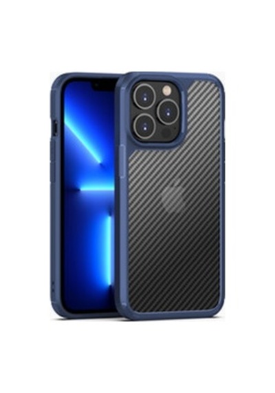 Lexroo İphone 13 Pro Max İnoks Tpu Silikon Kılıf - Mavi