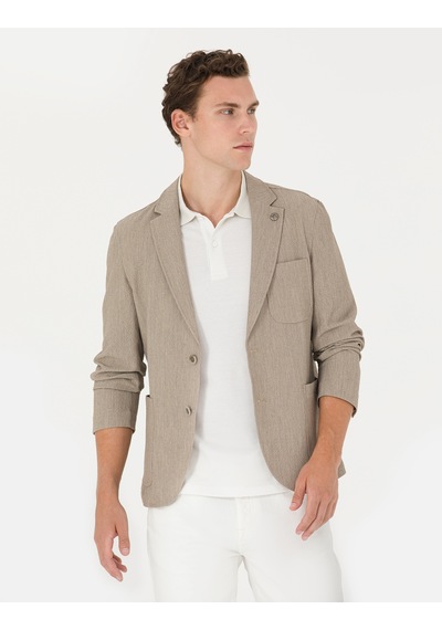 Pierre Cardin Erkek Vizon Ceket 50269735-vr052 Vizon