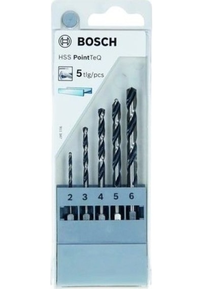 Bosch HSS PointTeQ Hex 5 Parça Metal Matkap Uç Set 2607002824