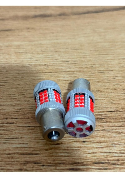 Forg93 Fanlı Tekduy Led Fanlı Kırmızı Led Beyaz Tek Duy 2 Adet Kırmızı