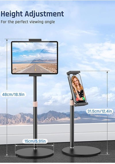 Masaüstü Metal Telefon Ve Tablet Tutucu Stand Açı Ve Yükseklik Ay