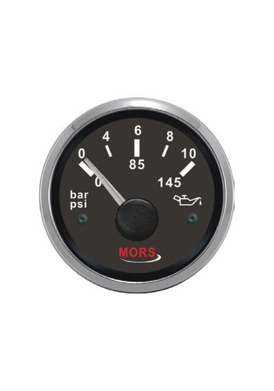 Mors Yağ Göstergesi 10 Bar 12-24v Siyah