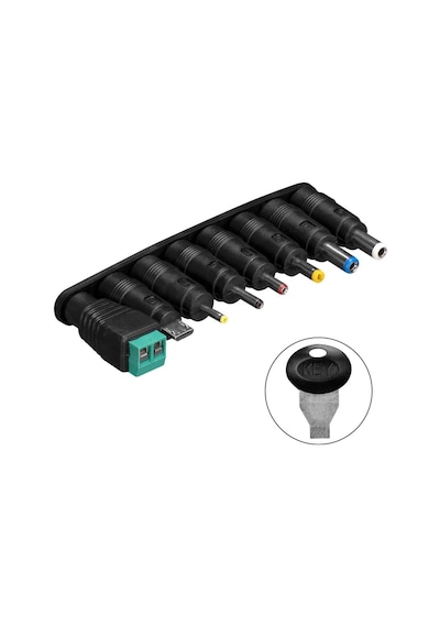 Sl-128c 3 Volt - 12 Volt 1 Amper Ayarlı 8 Uçlu Swıtch Mode Plastik Kasa Adaptör Standart