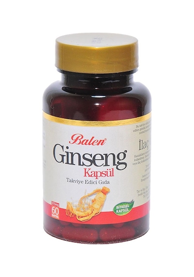 Balen Doğal Saf Ginseng Kapsülü 375 MG x 60 Bitkisel Kapsül